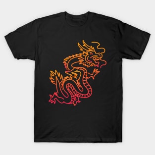 Trippy Psychedelic Chinese Dragon T-Shirt